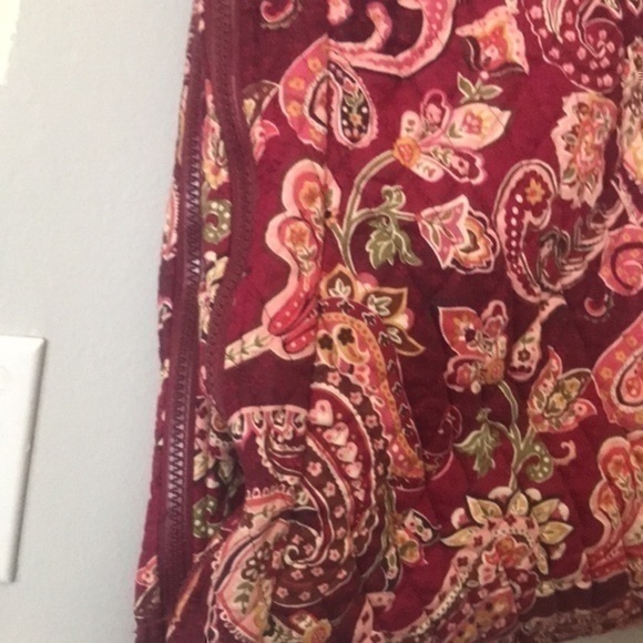Large Vera Bradley garment bag. Print retired Used, piccadilly plum, - Picture 7 of 17